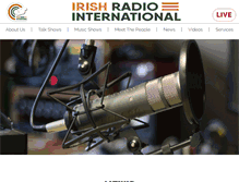 Tablet Screenshot of irishradiointernational.com